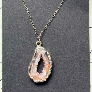 Geode necklace